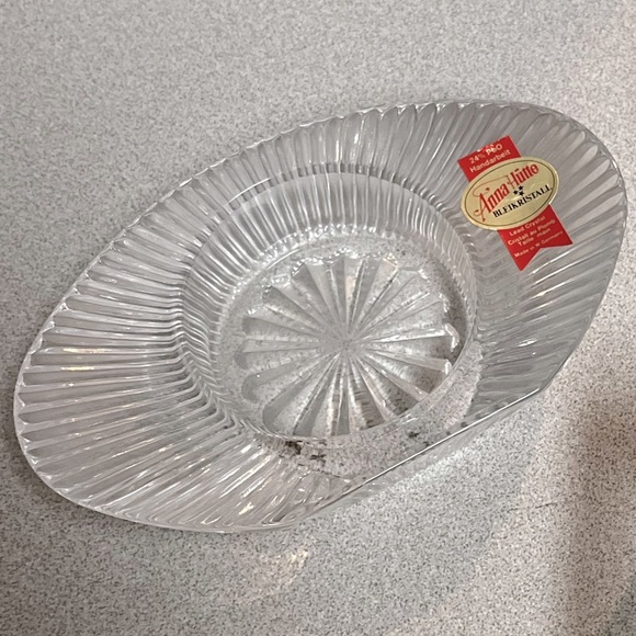 West Germany Crystal Ash Tray - Picture 1 of 2